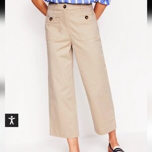 Boden Patch Pocket Cropped Chinos Pants Sz.2 NWT Tan